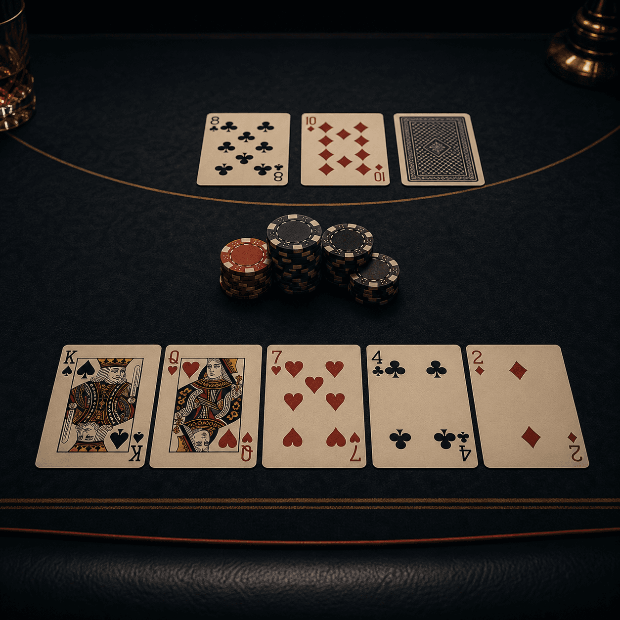 Caribbean Stud Poker table illustration