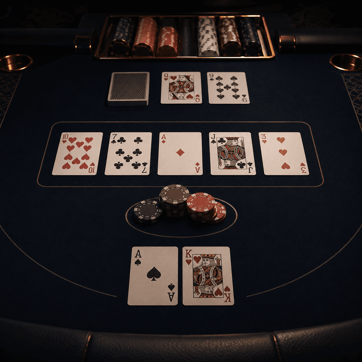 Casino Hold'em table illustration