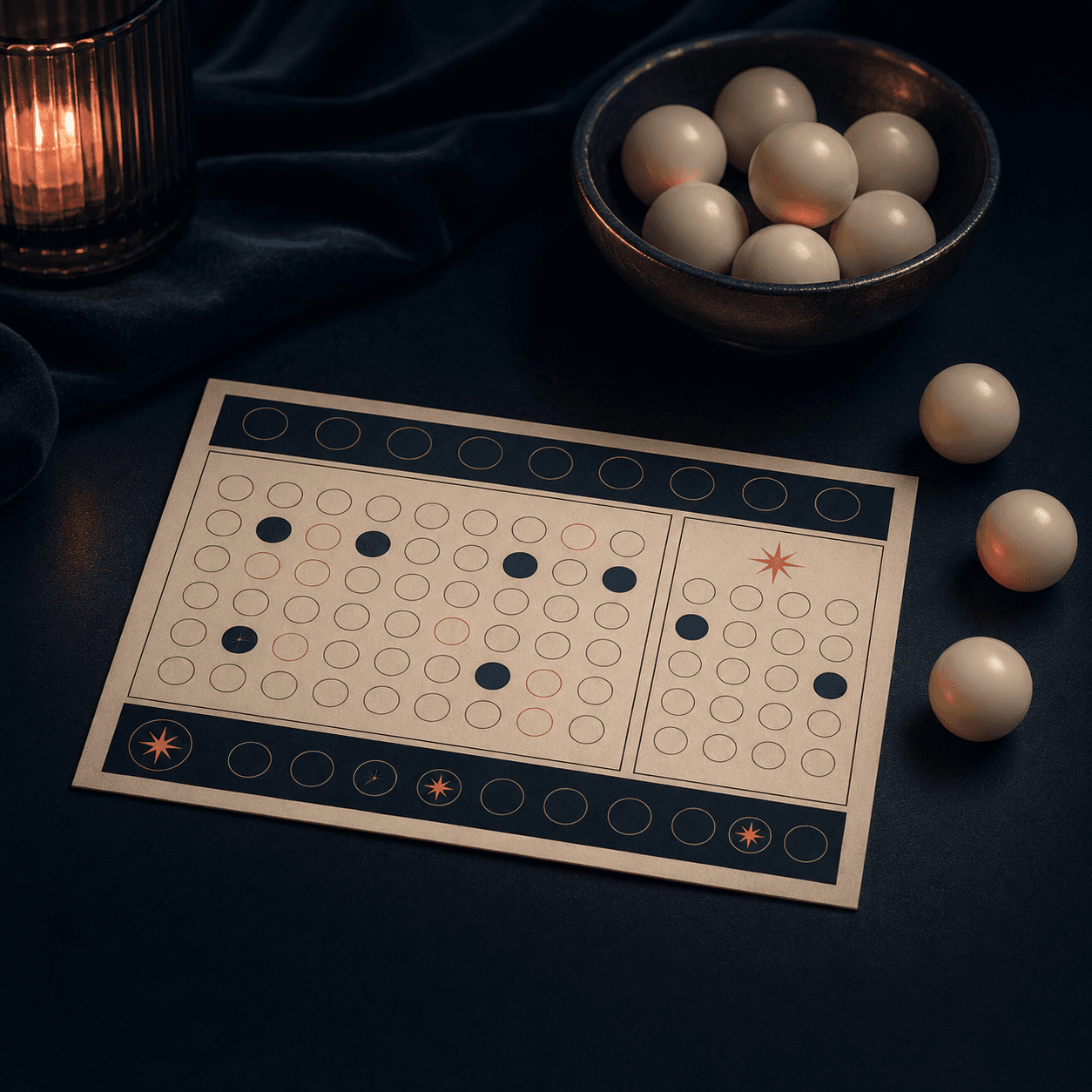 Keno table illustration